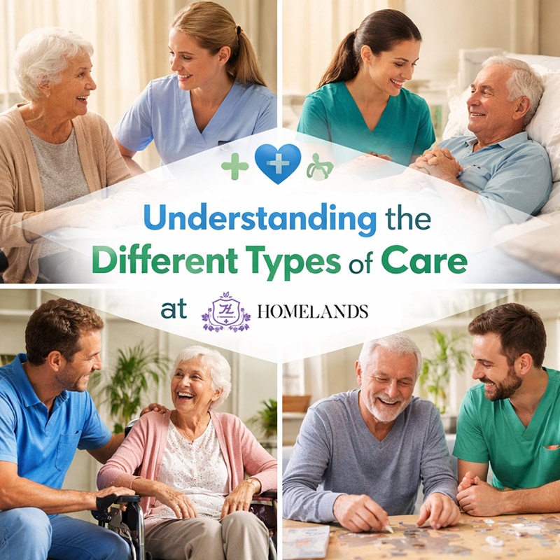 Understanding the Different Types of Care Available at Homelands